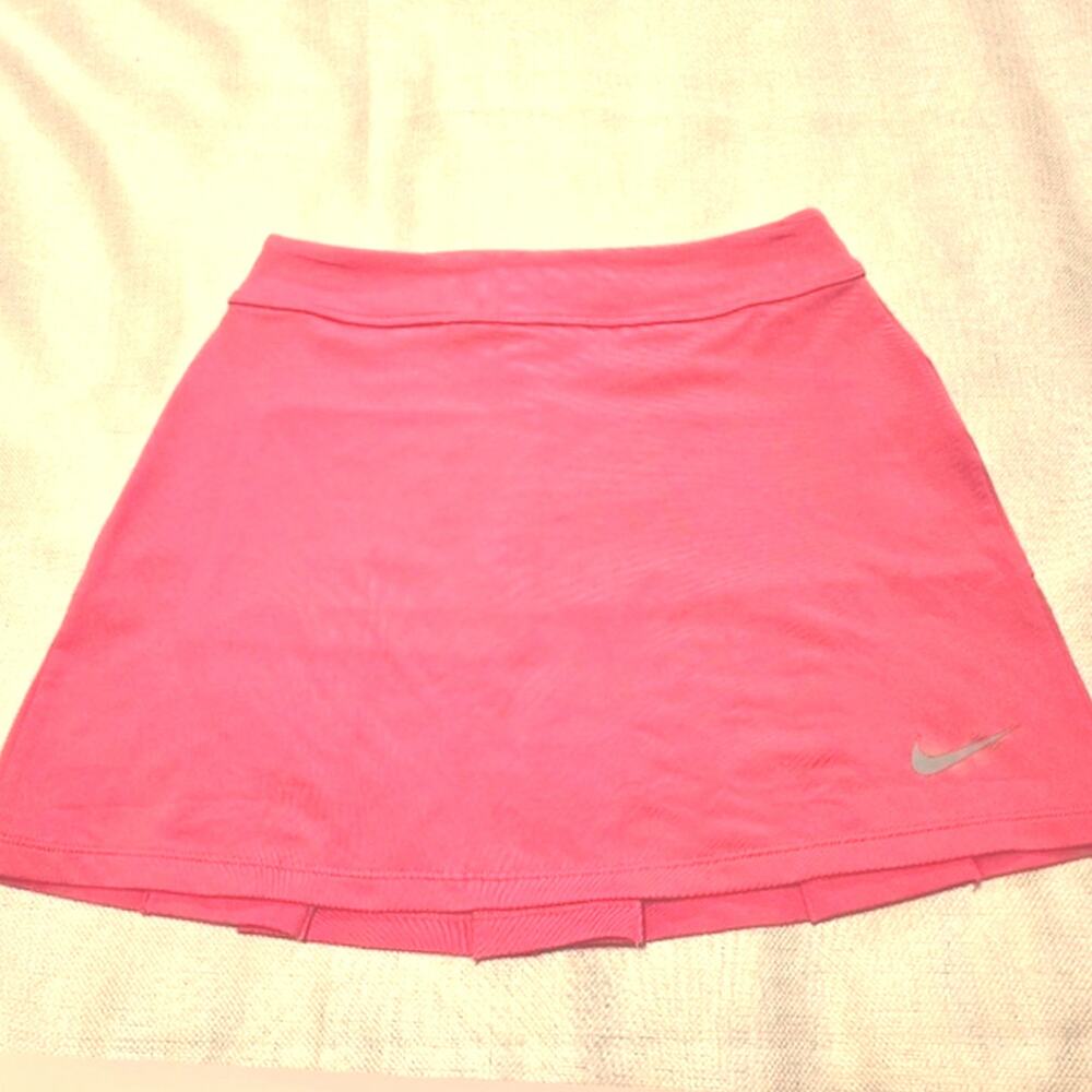 Sz XS NIKE GOLF Bubblegum Pink Dri-FIT Active Back-pleated Stretch Skirt